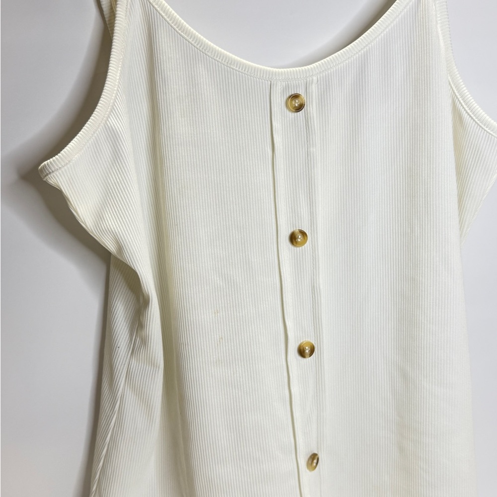 *SOLD* White Cami w/ Buttons